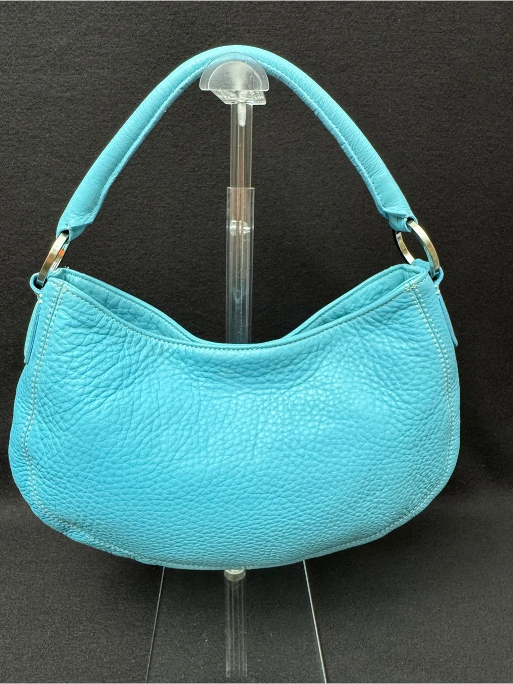 Ann Taylor Turquoise Leather Hobo Bag
